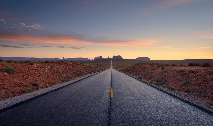 Road to Monument Valley Tribal Park Photograph by Daniel Viñé Garcia
