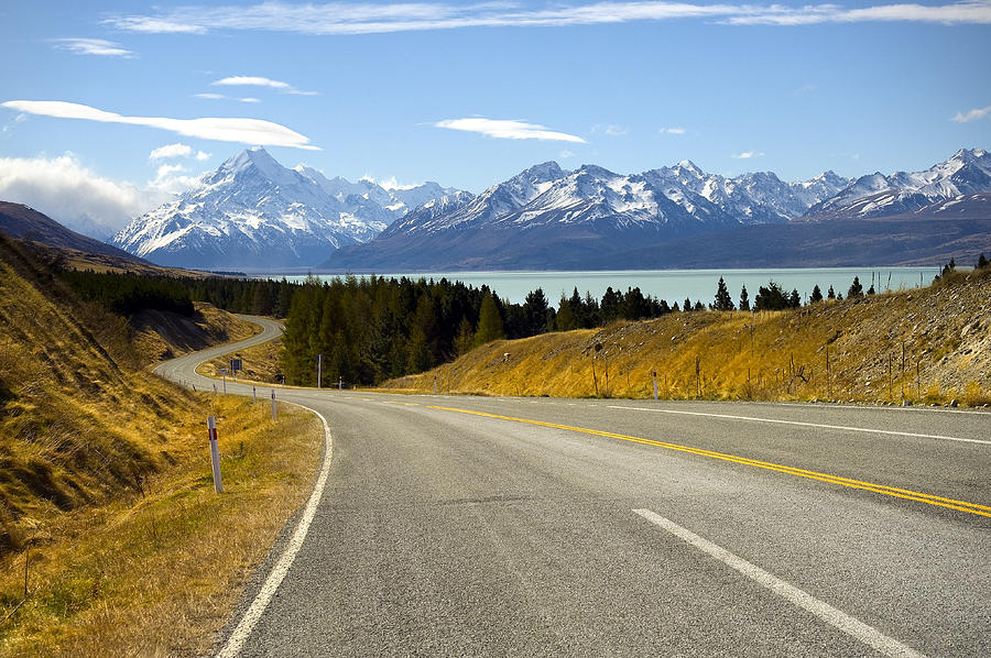 Road to Mount Cook Photograph by Ng Hock How
