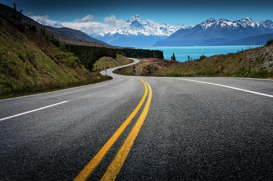 Road To Mt. Cook Photograph by Nitichuysakul Photography