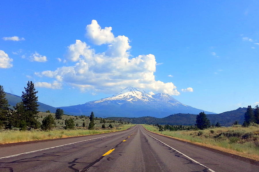 Road to Mt Shasta Photograph by Ramon Alanis - Fine Art America