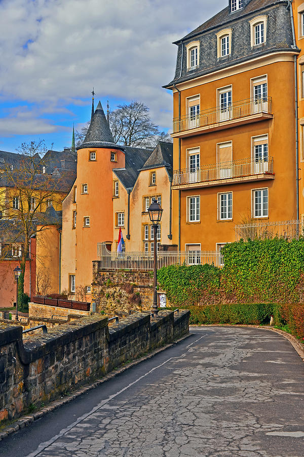 Road to Old Town Luxembourg Photograph by Elvis Vaughn
