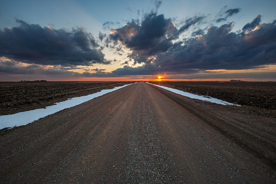 Sunset Photograph - Road to Spring by Aaron J Groen