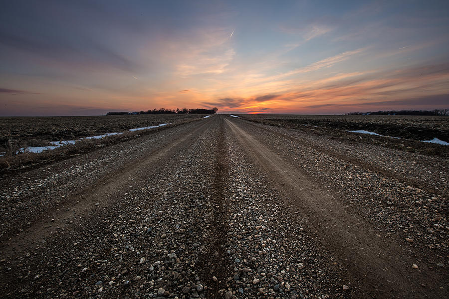 Sunset Photograph - Road to Sunset by Aaron J Groen