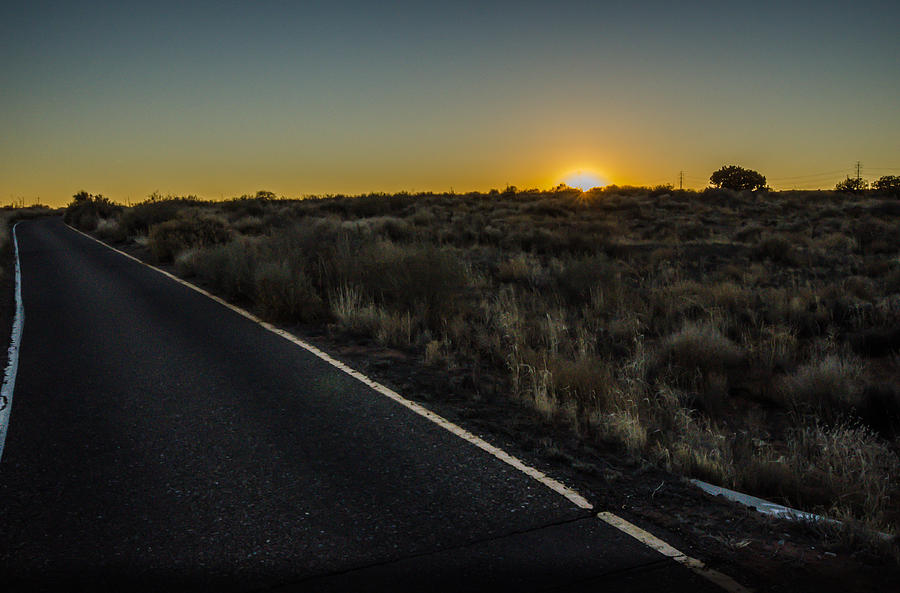 Road To Sunset In Albuquerque Photograph