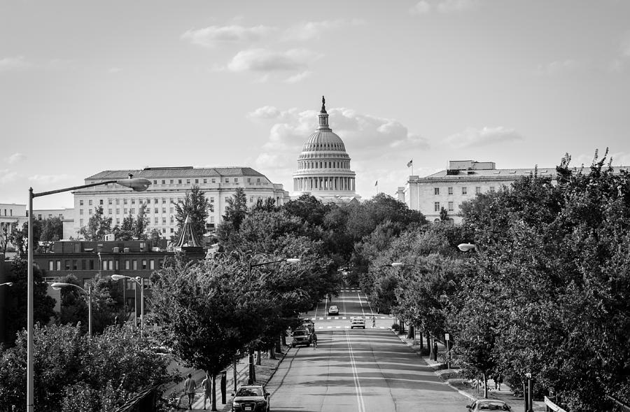 Washington D.c. Photograph - Road to the Capital by Ryan Routt Washington D.c. Photograph - Road to the Capital by Ryan Routt