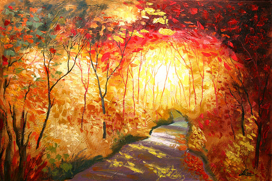 Road to the Sun Painting by Leon Zernitsky