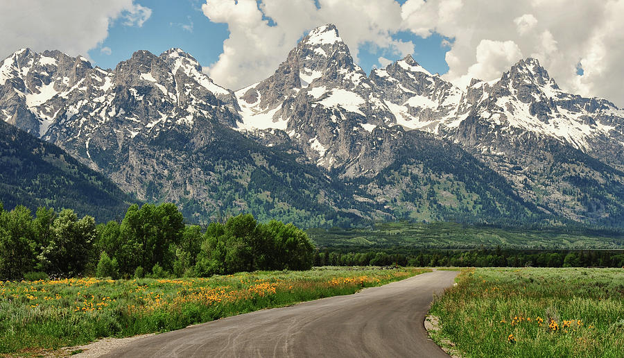 Road To The Tetons Photograph by Jeff R Clow