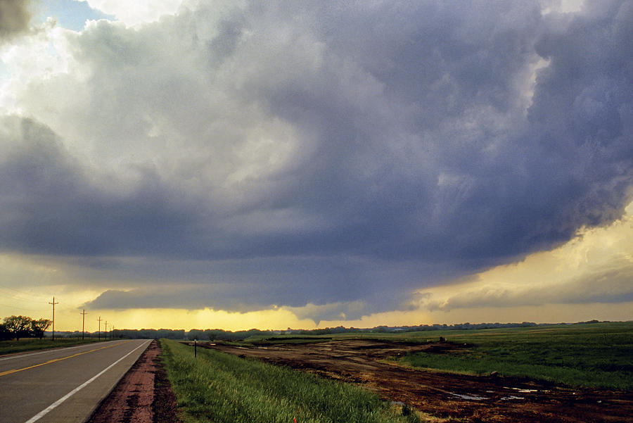 Road to the Tornado - Woonsocket South Dakota Photograph by Jason Politte