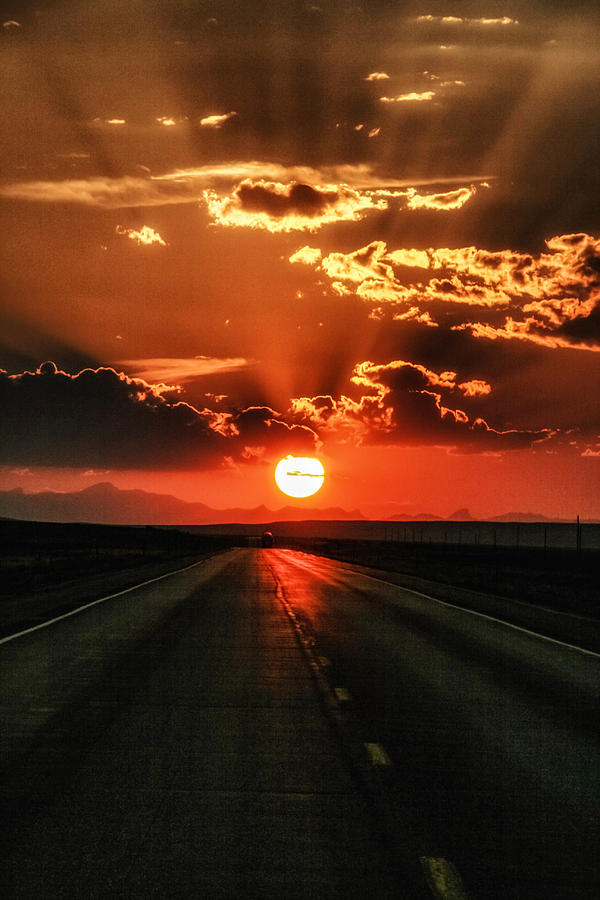Road To Wyoming Sun Photograph by Juli Ellen