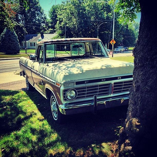 Truck Photograph - Road Tripping In This Bad Boy Today by Caleb Daugherty