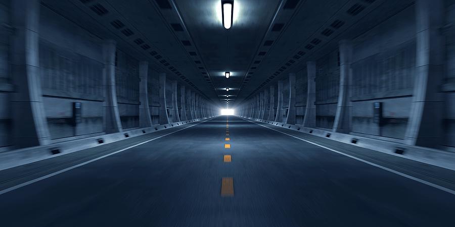 Road Tunnel Photograph by BlackJack3D