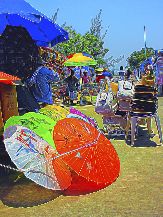 Roadside Market Digital Art by William Horden