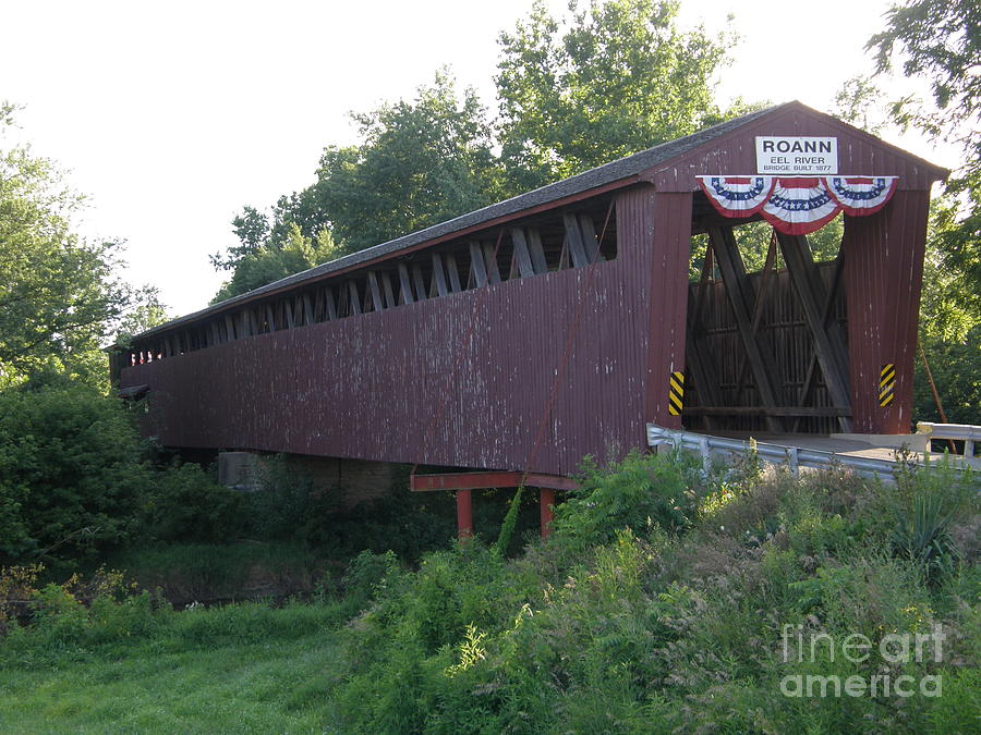 Roann Covered Bridge Photograph by Tom Branson Fine Art America