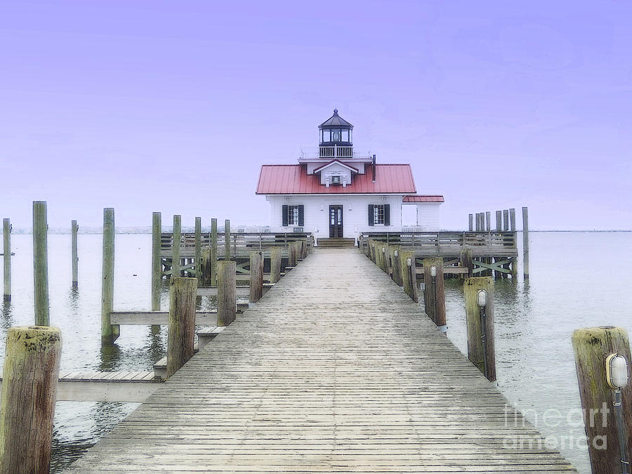 Roanoke Marshes Light  Photograph by Lydia Holly