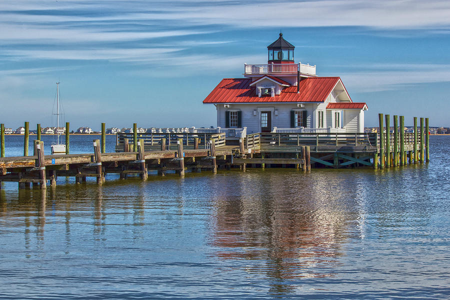 Roanoke Marshes Lighthouse Photograph by Rhonda ODonnell - Fine Art America