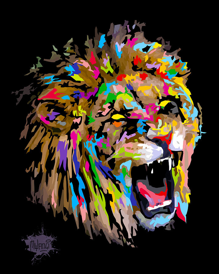 Roar Digital Art by Anthony Mwangi