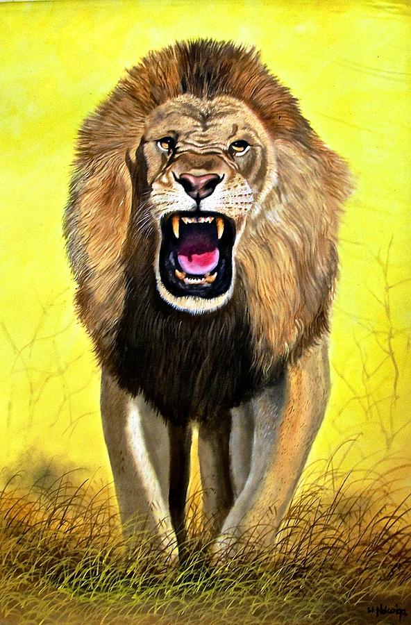 Roar Painting by Wycliffe Ndwiga