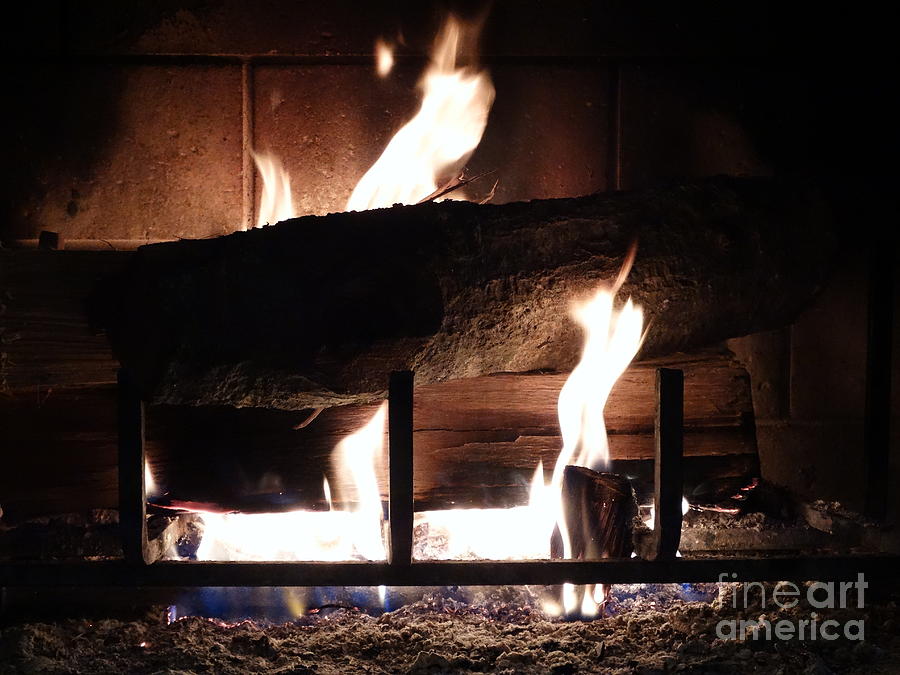Nature Photograph - Roaring Fire by Joseph Baril