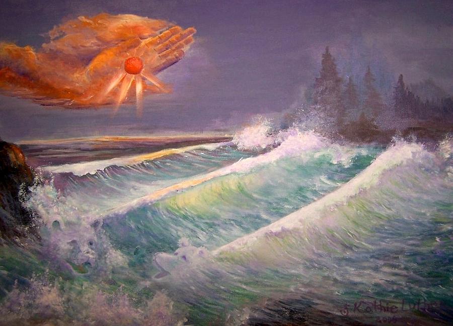 Roaring Sea 1 Painting by Kathleen Luther