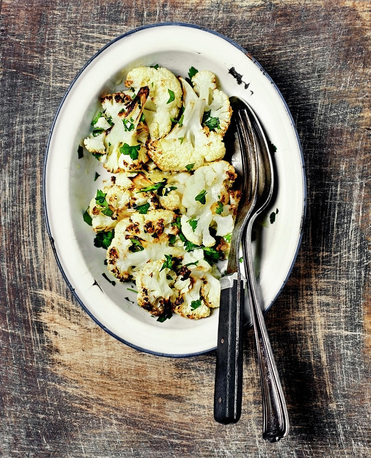 Roasted Cauliflower Photograph by Claudia Totir