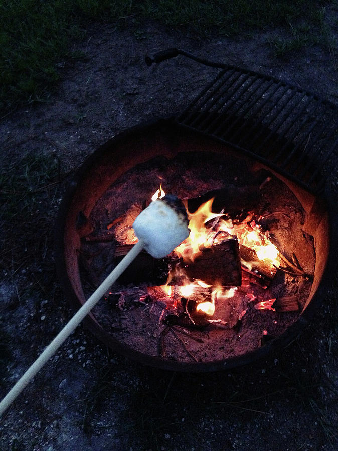 Roasting Marshmallows Over Campfire Photograph by Jenny Wymore - Sunkissed Photography