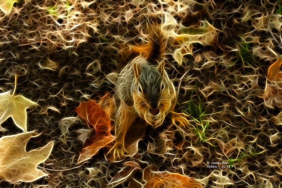 Robbie the Squirrel - 5173 F Digital Art by James Ahn