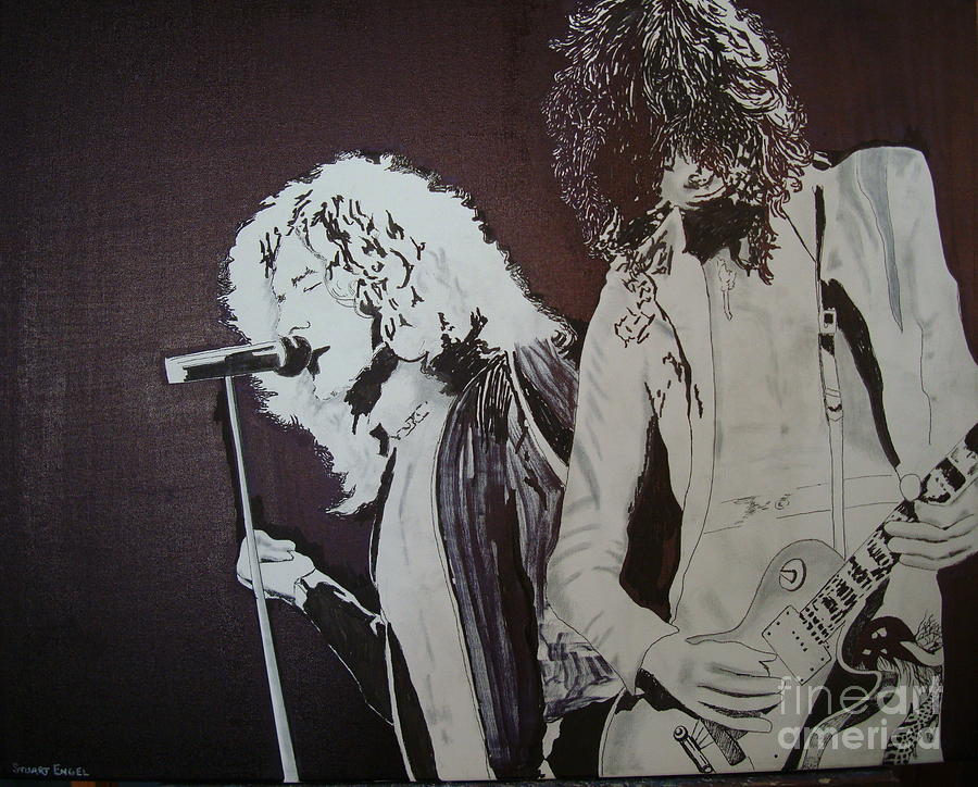 Led Zeppelin Painting - Robert and Jimmy by Stuart Engel