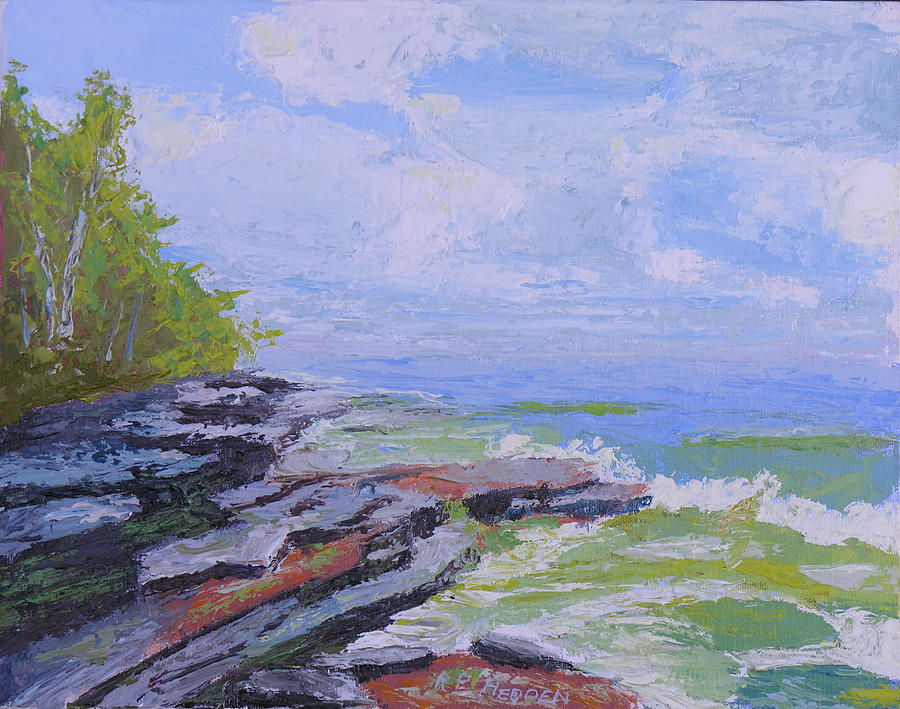 Robert G. Wehle State Park Painting by Robert P Hedden