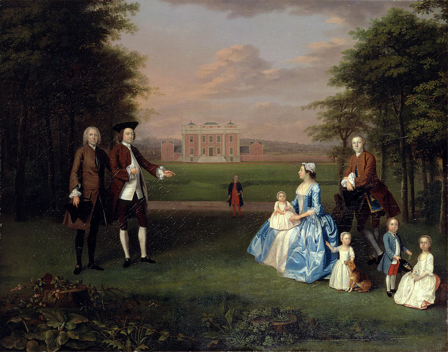 Arthur Devis Painting - Robert Gwillym Of Atherton And His Family Robert by Litz Collection