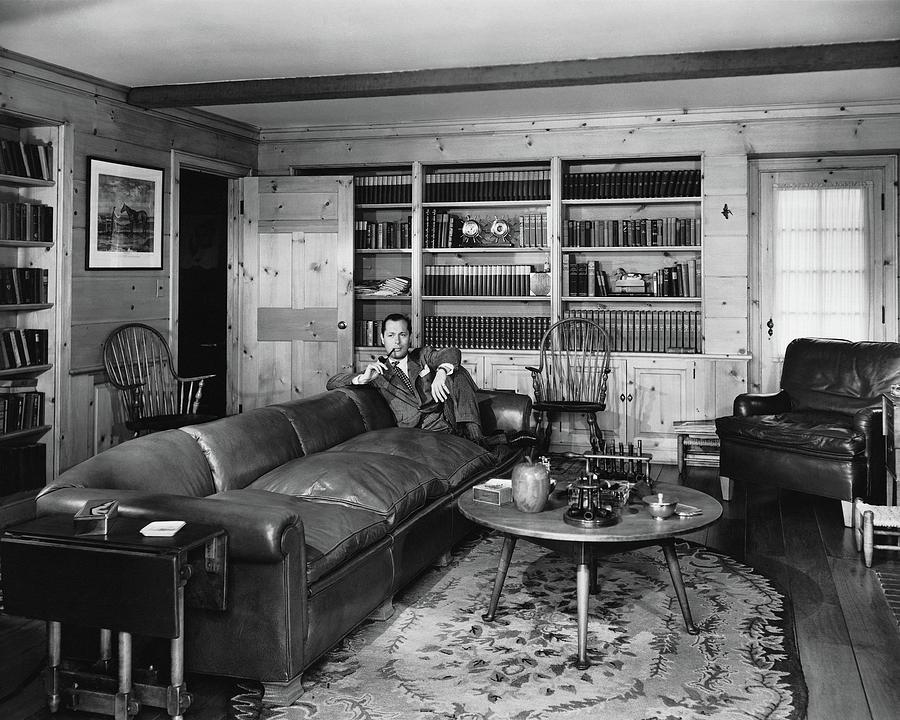 Robert Montgomery In His Living Room Photograph by Fred R. Dapprich