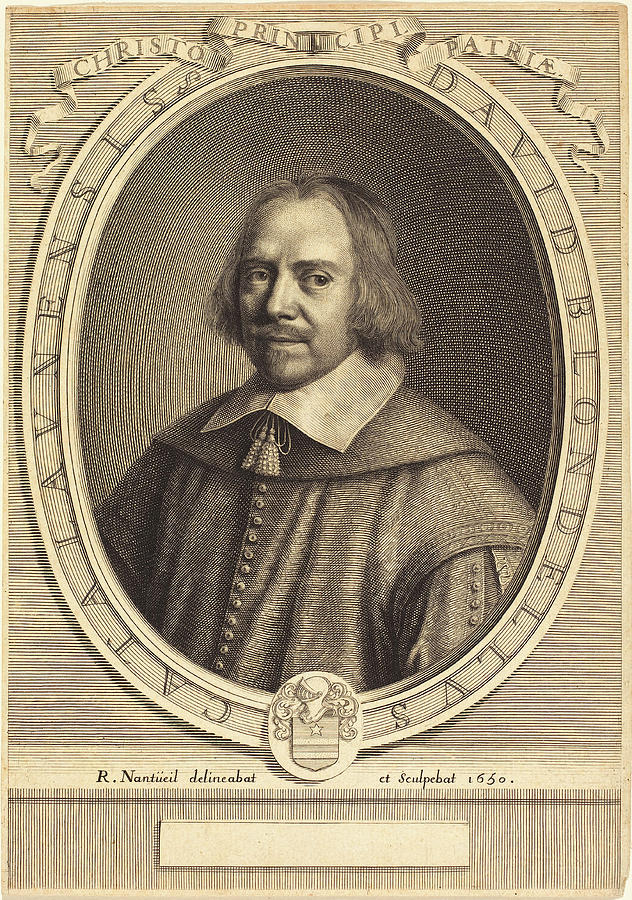 Robert Drawing - Robert Nanteuil French, 1623 - 1678, David Blondel by Quint Lox