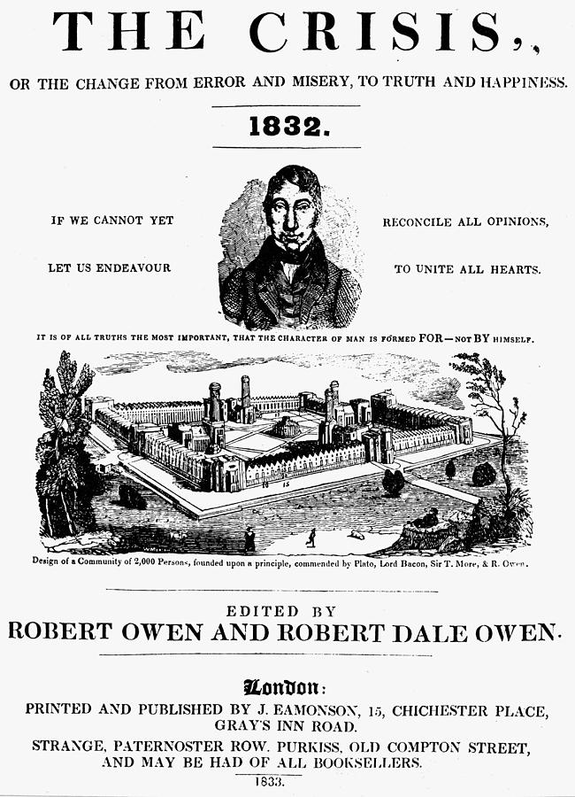 Book Painting - Robert Owen the Crisis by Granger