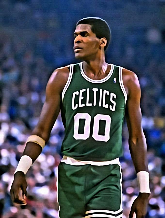 Robert Parish Portrait Painting by Florian Rodarte