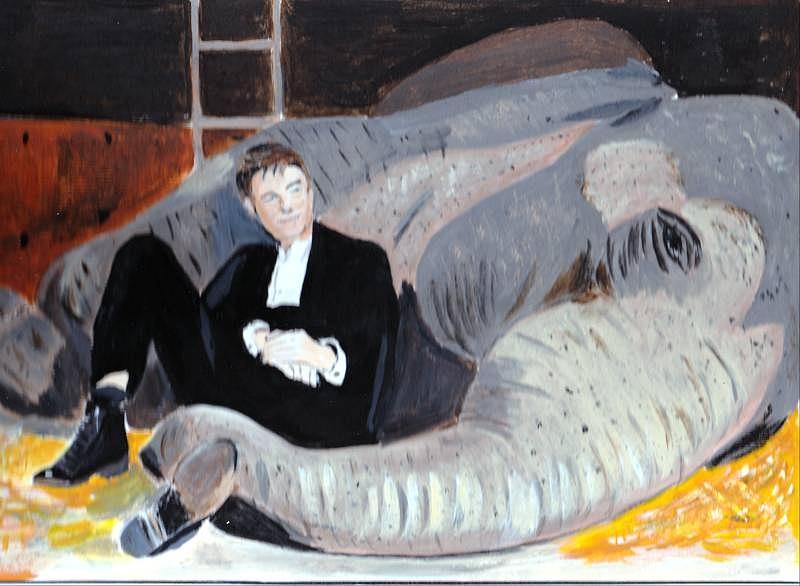 Robert Pattinson 104 Painting by Audrey Pollitt