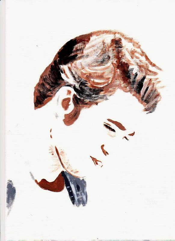 Robert Pattinson 146 Painting by Audrey Pollitt