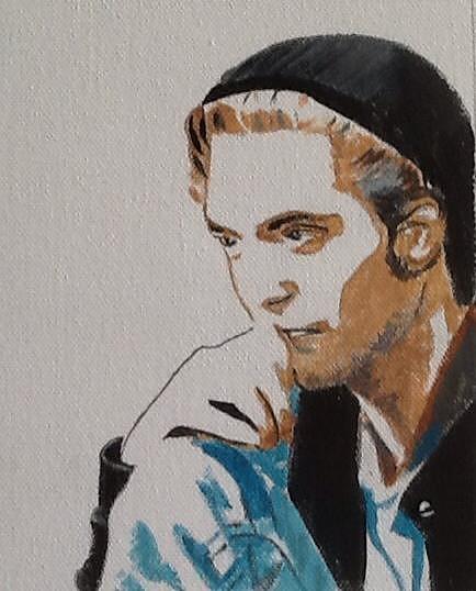 Robert Pattinson 216 Painting by Audrey Pollitt