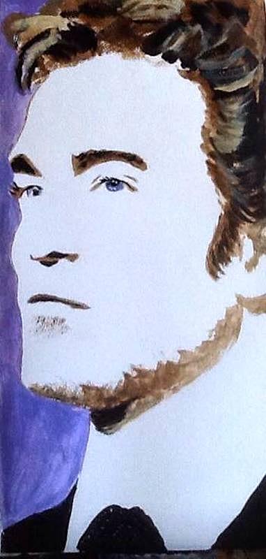 Robert Pattinson 219 Painting by Audrey Pollitt