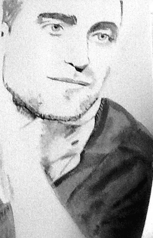 Robert Pattinson 240 Painting by Audrey Pollitt