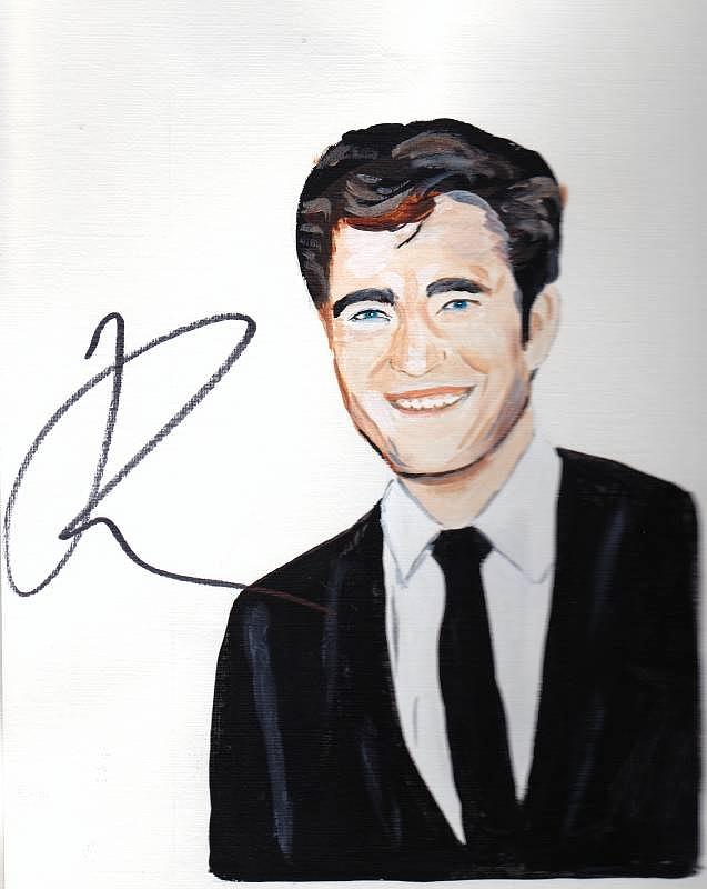 Robert Pattinson 64a Painting by Audrey Pollitt