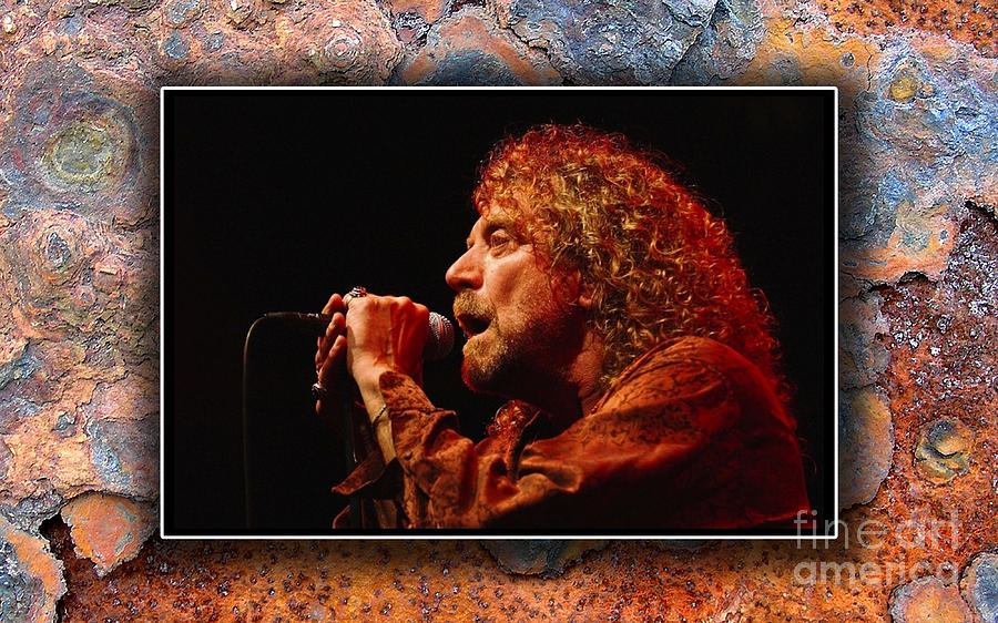 Led Zeppelin Mixed Media - Robert Plant Art by Marvin Blaine
