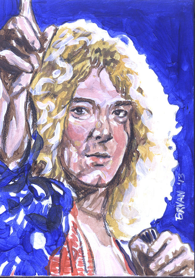 Robert Plant Painting by Bryan Bustard