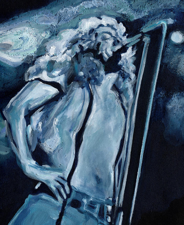 Your Stairway Lies On The Whispering Wind. Robert Plant Painting by Tanya Filichkin