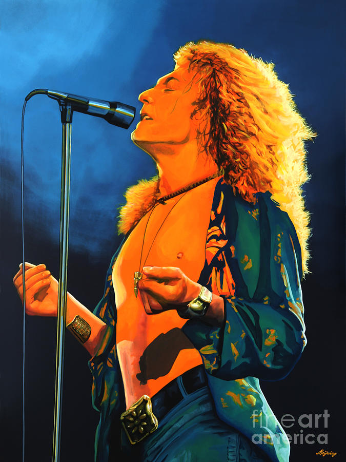 Robert Plant Painting by Paul Meijering