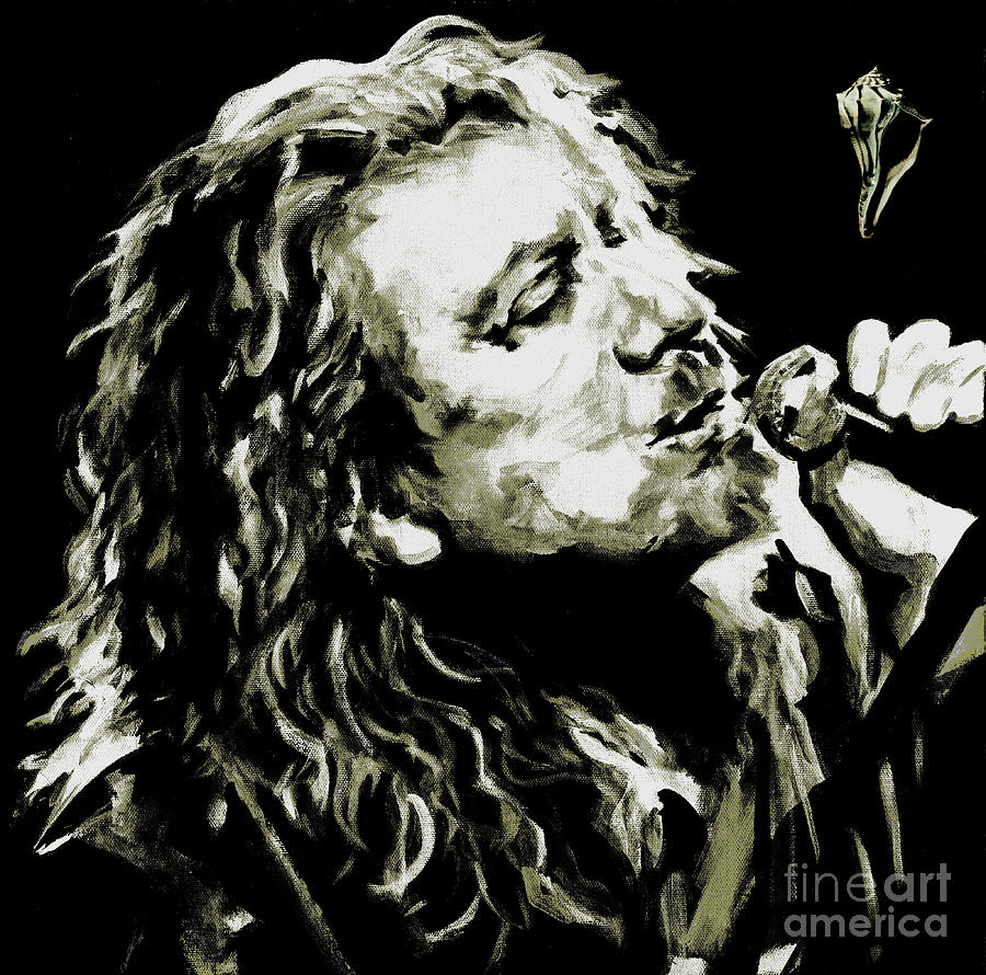 Robert Plant. The Lullaby and the Ceaseless Roar Painting by Tanya Filichkin