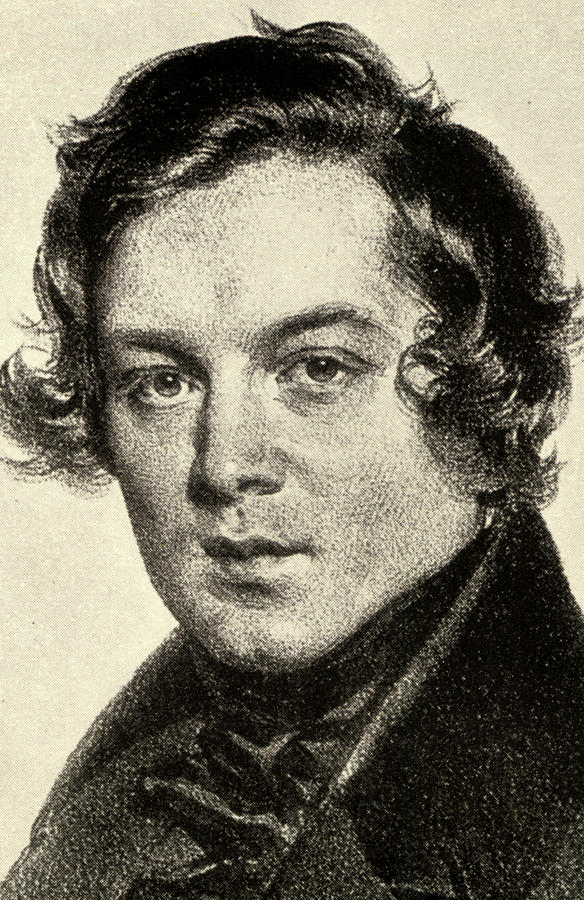 Portrait Painting - Robert Schumann Drawing by Josef Kriehuber