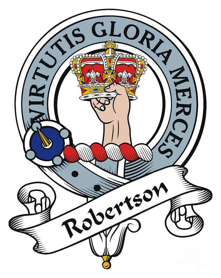 Clan Digital Art - Robertson Clan Badge by Heraldry