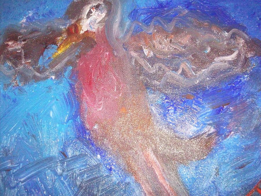 Robin Dance Painting by Judith Desrosiers
