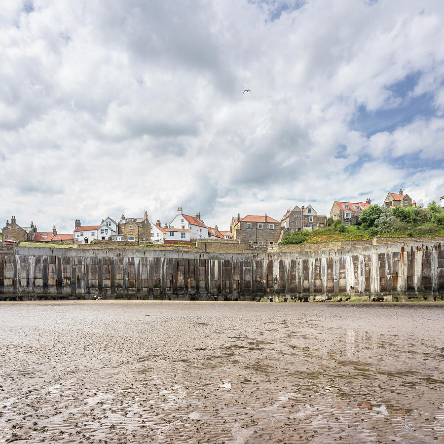 Robin Hoods Bay At Low Tide Photograph by David Madison