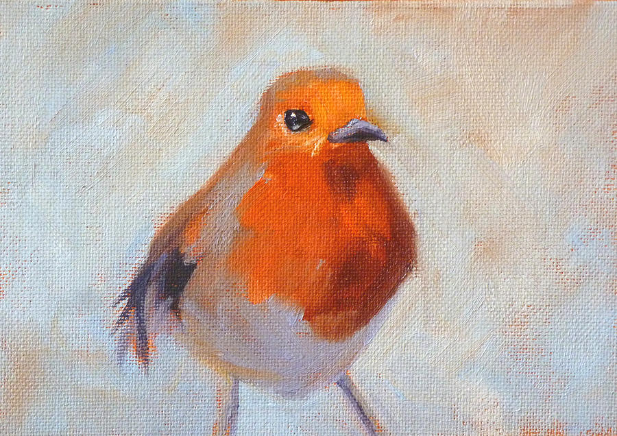 Robin Painting by Nancy Merkle