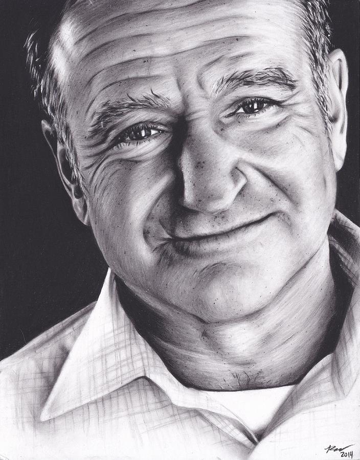 Robin Williams Drawing - Robin Williams by Brittni DeWeese